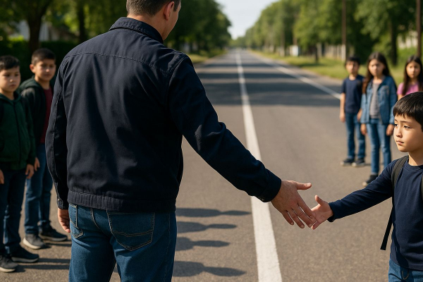 В Кульсары прохожий приставал к детям