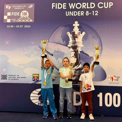 Три юных шахматиста из Казахстана стали победителями Кубка мира-2024