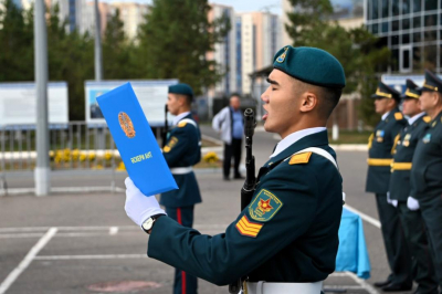 В Астане прошла торжественная церемония принятия Военной присяги кадетами