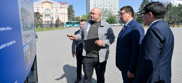 Реконструкцию центральной площади начали в Семее: когда планируют завершить